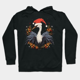 Whooping Crane Christmas Hoodie